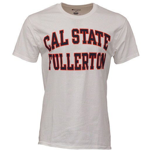 Champion Cal State Fullerton Retro Spellout Tee - White